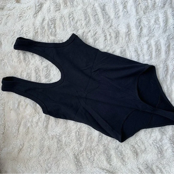 A&F Black Ribbed Bodysuit - Picture 4 of 4